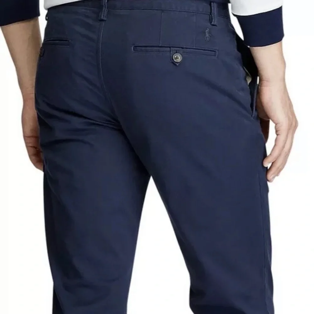 NWT Mens Polo Ralph Lauren Aviator/Navy Slim Fit Dress Pants 42x30 $85 - Picture 2 of 7